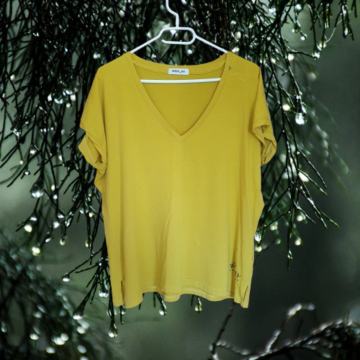 Replay majica boje senfa M