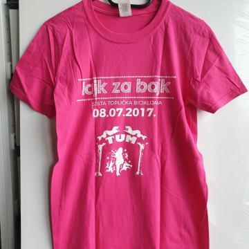 Roza majica biciklijada S