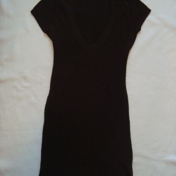 Smeđa pletena haljina/tunika vl.S / RASPRODAJA