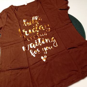 SMEĐE - ČOKOLADNA  MAJICA VEL.M/L - NOVO