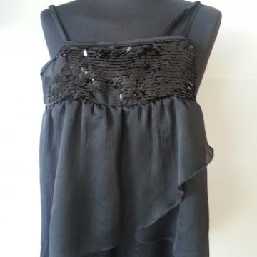 Crni top svečano HM