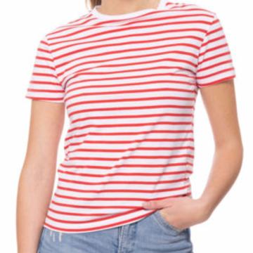 MAJICA NA CRVENE PRUGE VEL. M - NOVO