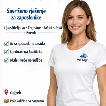 Tisak majica za zaposlenike – Zagreb