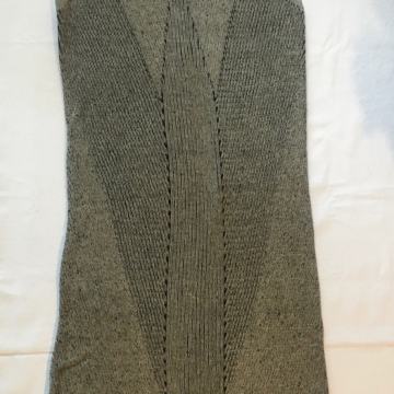 Tunika bez rukava siva strojno pletivo viskoza-pamuk ASOS br. 36