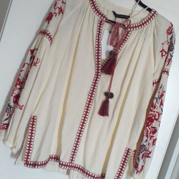 ZARA BLUZICA-TOP! PRIRODNI MATERIJAL#NENOSENO #PRIRODNIMATERIJALI