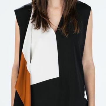 Zara poslovni top s detaljem