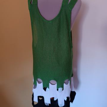 ZELENA NEOBIČNA TUNIKA