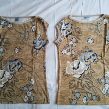 Ženska majica bež bez rukava Novo