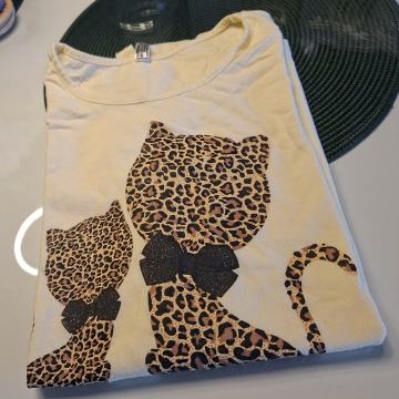 ŽUTA MAJICA S TIGRASTIM DETALJIMA VEL L