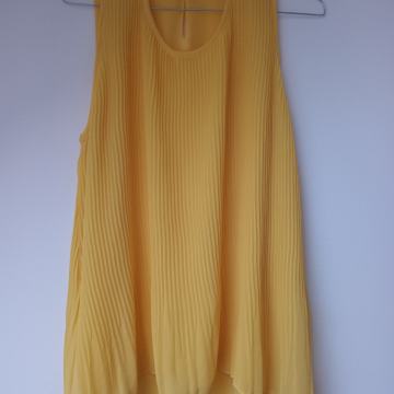Žuti plisirani top 38 40 zara