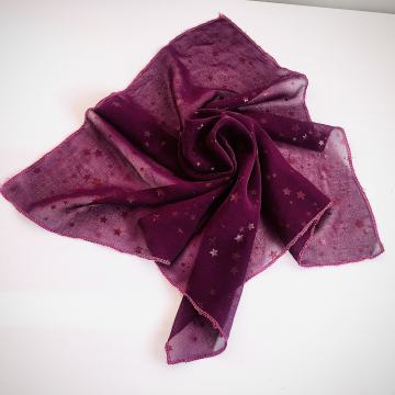 BURGUNDIJA MARAMA SA ZVJEZDICAMA - NOVO!