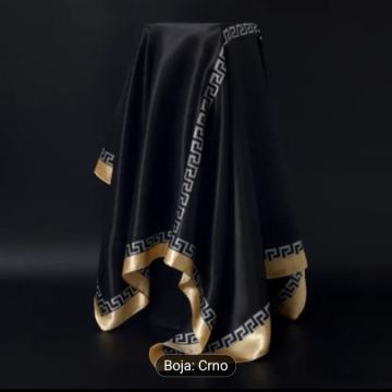 Crna satenska marama 60x60 - NOVO