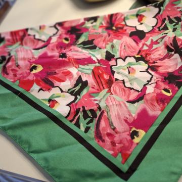 PAMUČNA ZELENA MARAMA - NOVO