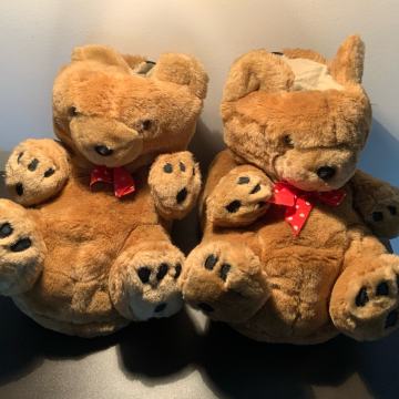 Ženske plišane tople papuče s likom medvedića