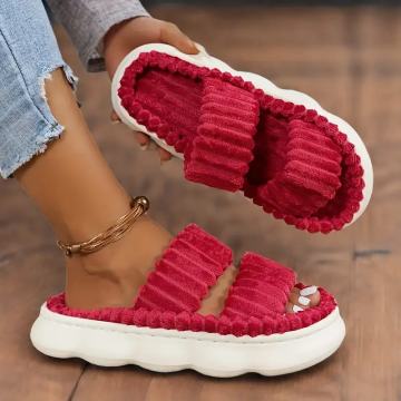 Ženske udobne papuče za unutarnju upotrebu - Debeli potplat