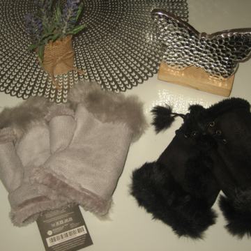 CRNE I SIVE RUKAVICE  BEZ PRSTIJU  VEL. ONE SIZE - NOVO