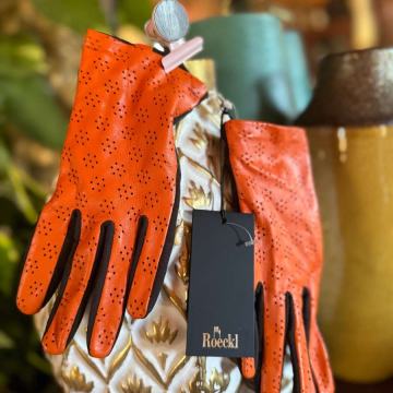 Roeckl premium kožne rukavice, nove, bez podstave, narančaste