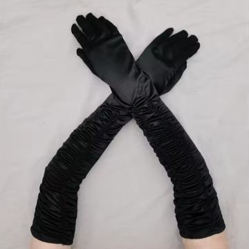 Rukavice saten crne, veličina S