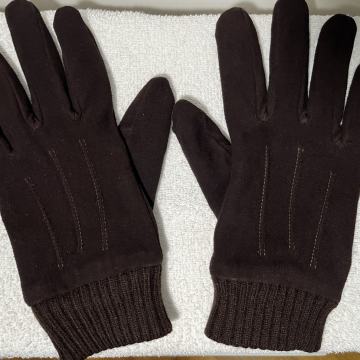 Ženske smeđe kožne rukavice