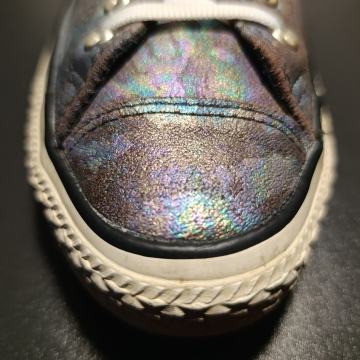 38 - Converse All Star, koža, glitter