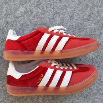 Adidas x Gucci gazzele red velvet