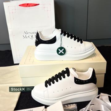 Alexander Mcqueen White Black Crystal