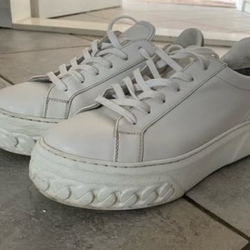 Casadei bijele kožne tenisice