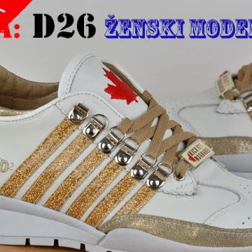 Dsquared2 Ženske Kožne Tenisice NOVA KOLEKCIJA