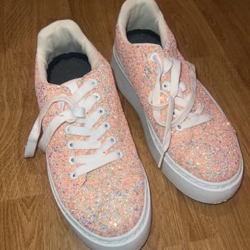 Tenisice s platformom - rose gold