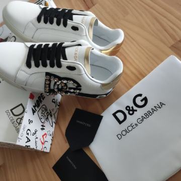 Tenisice, Dolce & gabbana tenisice, koža, na skladištu