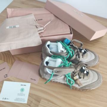 Tenisice, Miu Miu Skechers cipele, koža