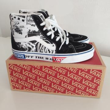 Vans tenisice br.40, crno-bijele, kožne