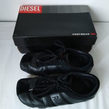 Ženske kožne crne tenisice Diesel