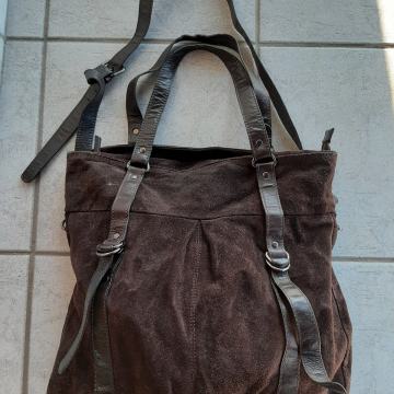 2+1 gratis! Kvalitetna talijanska tamnosmeđa torba od prave kože