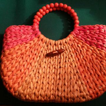 ljetna slamcata ženska torba torbica 4 kom, 35x30 cm,sve 10eura/kom,Zg