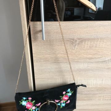 CRNA CVIJETNA TORBA - NOVO
