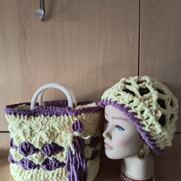 Ceker-torbica unikat, ručni rad+poklon kapa