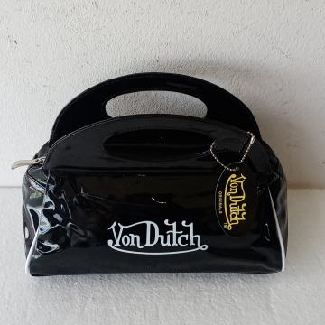 Crna lakirana torbica Von Dutch NOVA