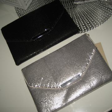 CRNA I SREBRNA SVEČANA TORBA - NOVO