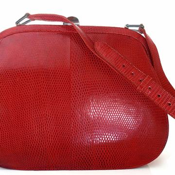 CRVENA TORBA – GUŠTER, RED LIZARD BAG