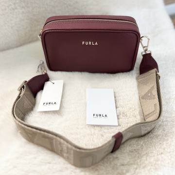 Furla Torba Pouch Crossbody Classic Bordo ORGINAL NOVO