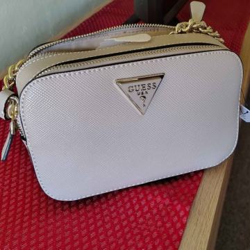 Guess noelle krem torbica