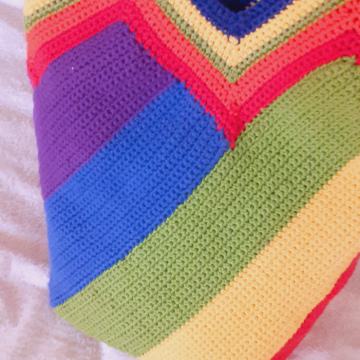 Heklana torba Spectar duginih boja