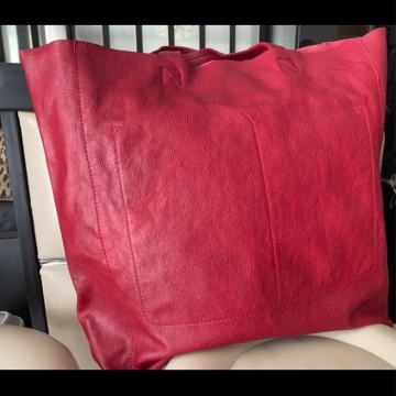 Nova kožna crvena velika torba shopping bag