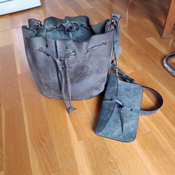 Kožna torba Lady buq Art