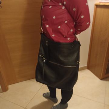 Kožna Torbica  GIANNI CHIARINI, Crna (s crvenom postavom)