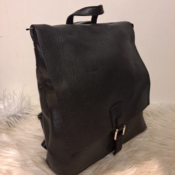 Kožni ruksak crni L- 20