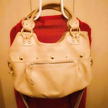 Le Camp bež kožna torba, velika