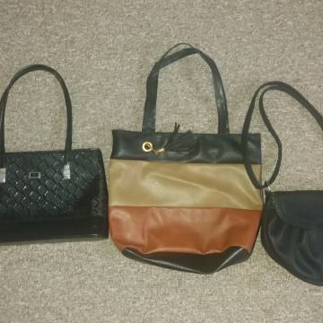 Lot od 3 ženske torbice