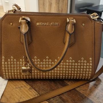 Michael Kors torba kozna, kupljena u Italiji, malo nosena, boja konjak